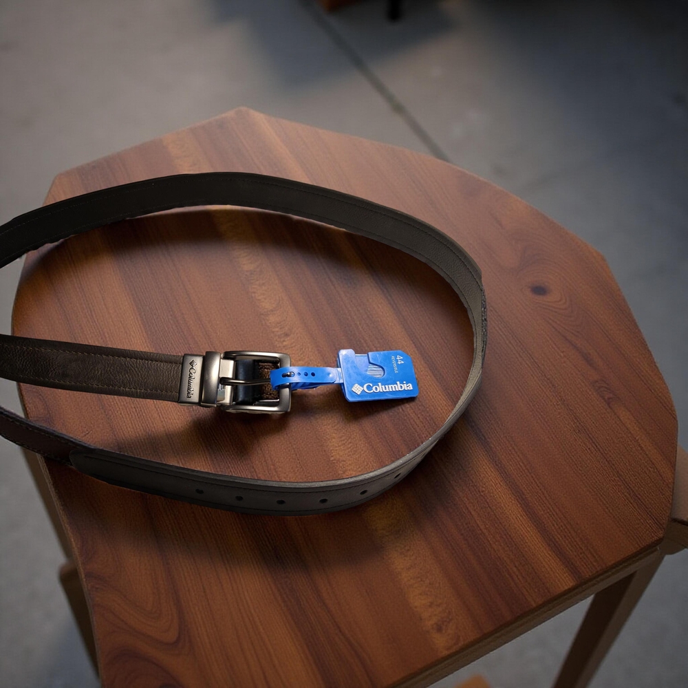 1 Columbia Black/Brown Reversible Belt Size 44